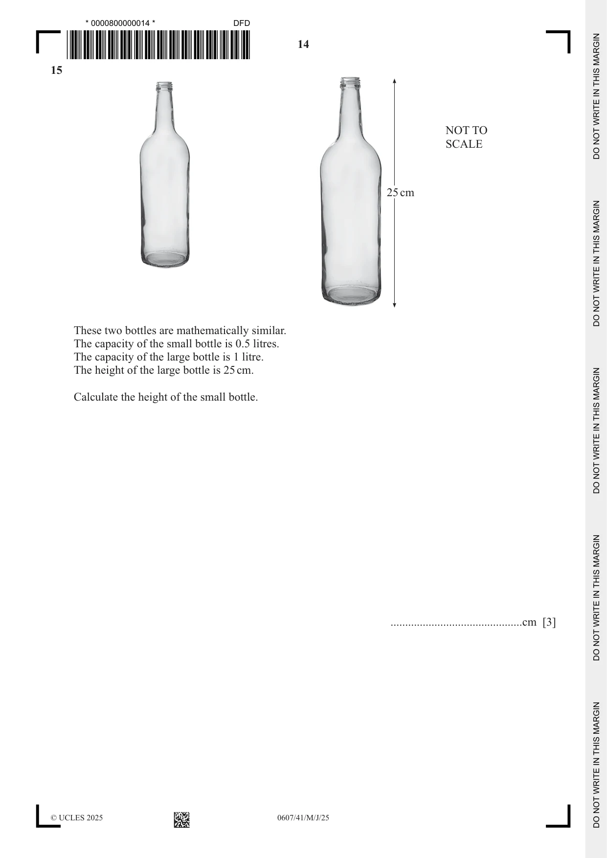 Cambridge IGCSE Mathematics - International 0607 2025 May/June Paper 4 · Variant 1 question paper, page 14 of 16