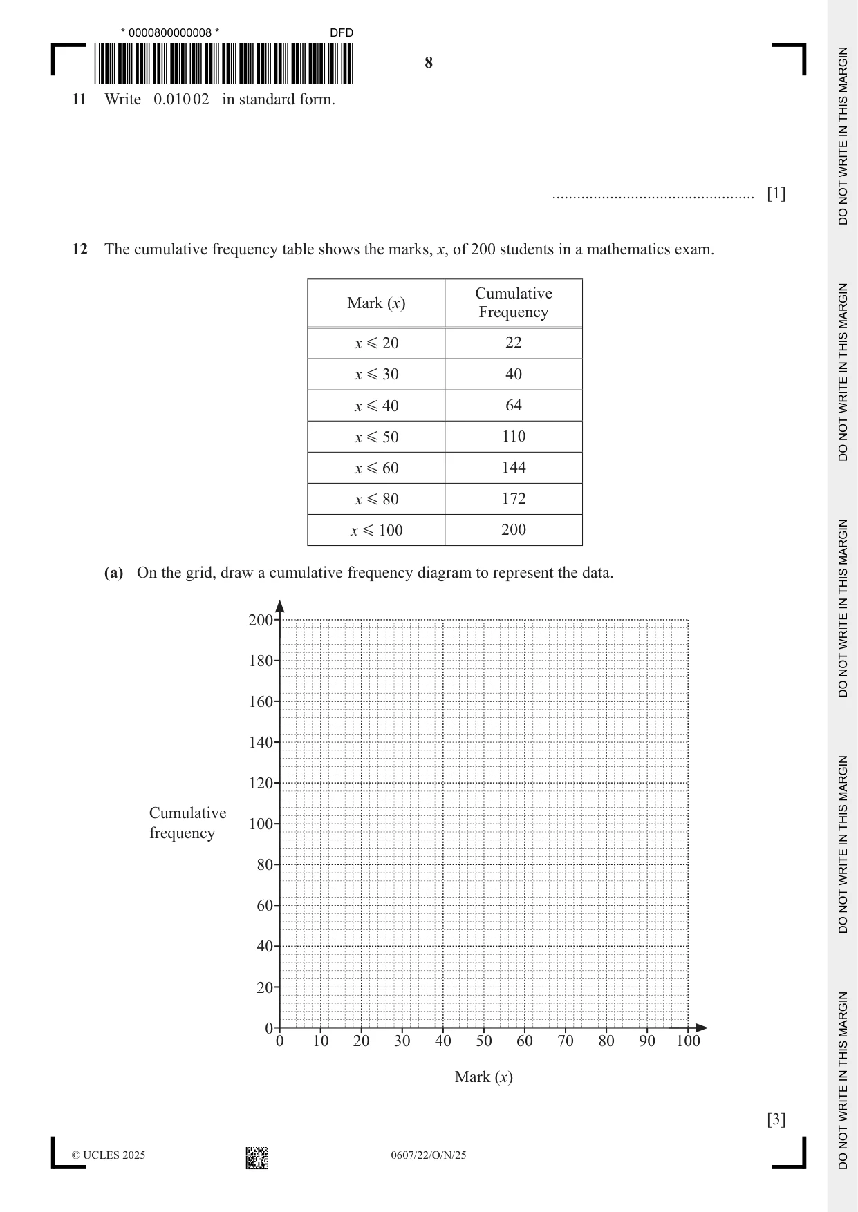 Cambridge IGCSE Mathematics - International 0607 2025 Oct/Nov Paper 2 · Variant 2 question paper, page 8 of 16