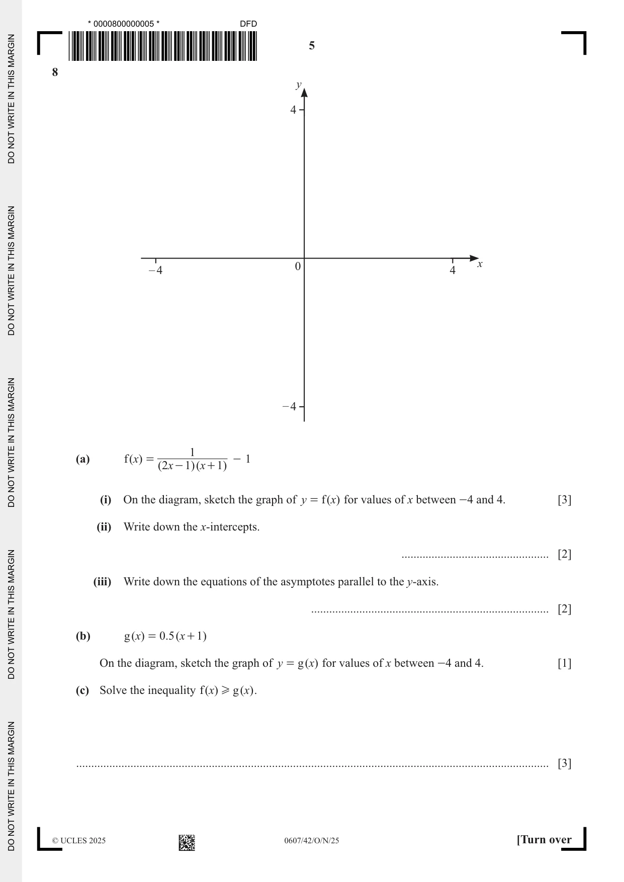 Cambridge IGCSE Mathematics - International 0607 2025 Oct/Nov Paper 4 · Variant 2 question paper, page 5 of 12
