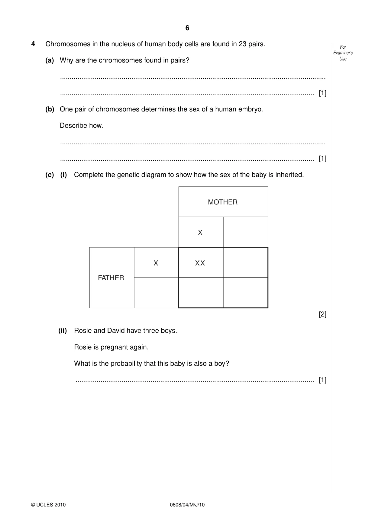 Cambridge IGCSE Twenty-First Century Science 0608 2010 May/June Paper 4 · Variant 1 question paper, page 6 of 16
