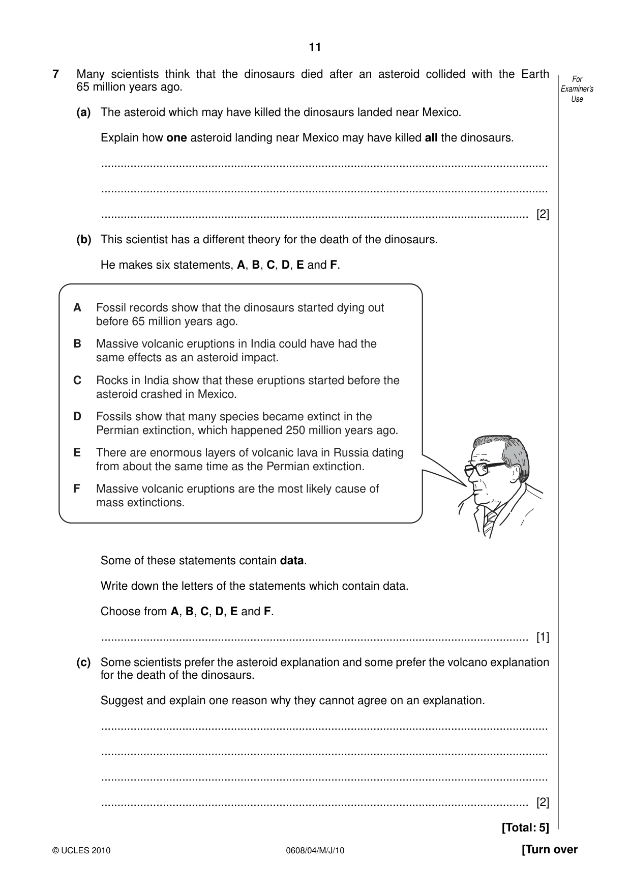 Cambridge IGCSE Twenty-First Century Science 0608 2010 May/June Paper 4 · Variant 1 question paper, page 11 of 16