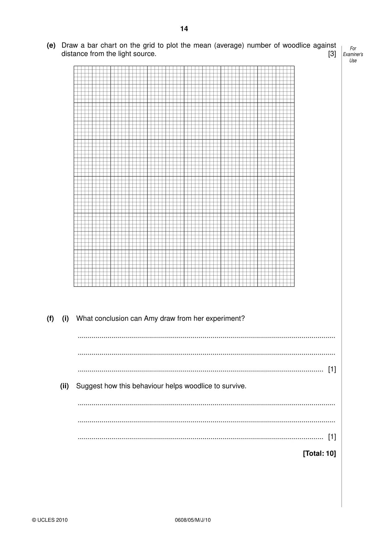Cambridge IGCSE Twenty-First Century Science 0608 2010 May/June Paper 5 · Variant 1 question paper, page 14 of 16