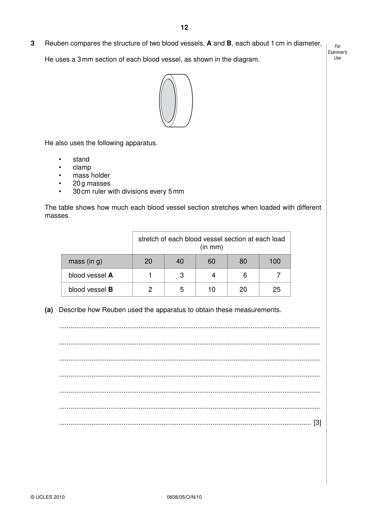 Cambridge IGCSE Twenty-First Century Science 0608 2010 Oct/Nov Paper 5 · Variant 1 question paper, page 12 of 16