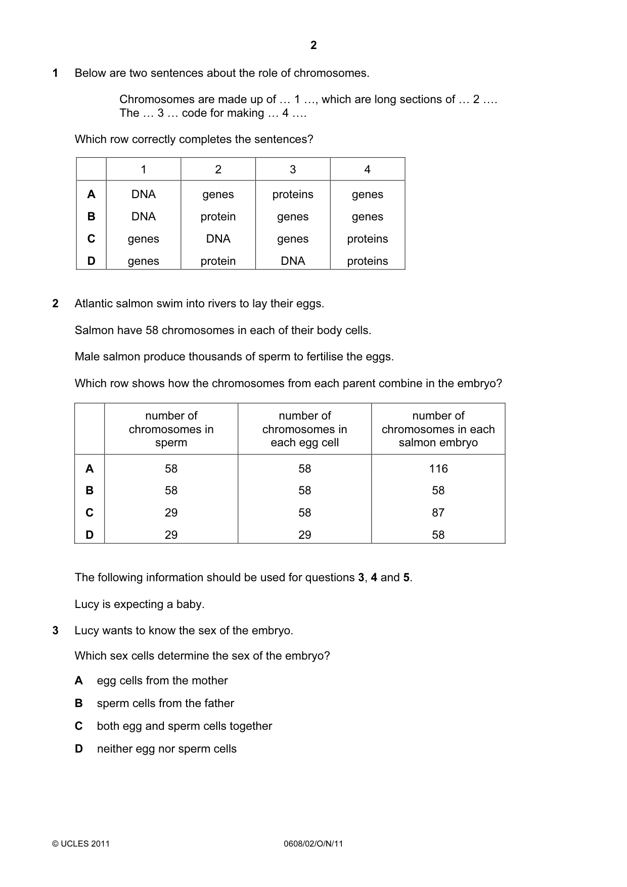 Cambridge IGCSE Twenty-First Century Science 0608 2011 Oct/Nov Paper 2 · Variant 1 question paper, page 2 of 16