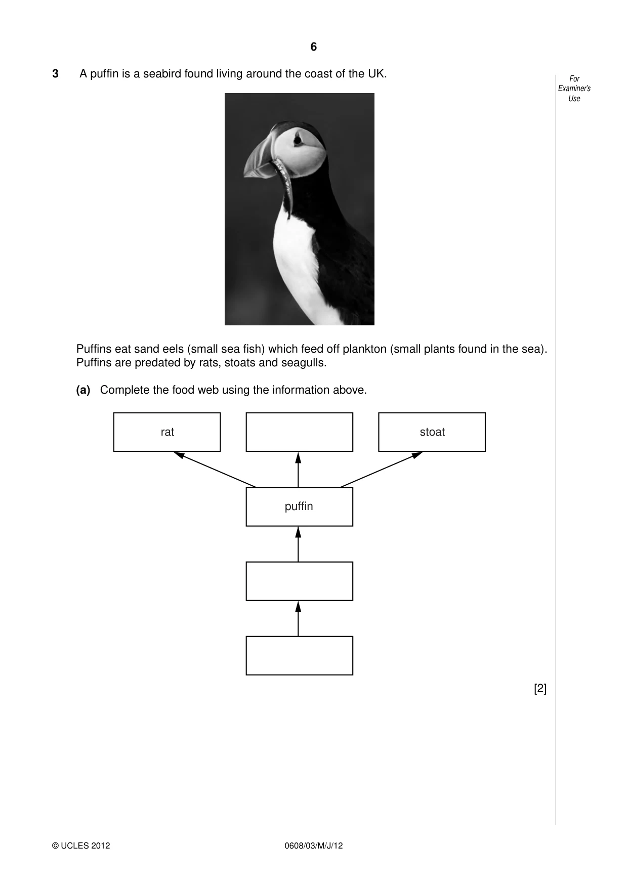 Cambridge IGCSE Twenty-First Century Science 0608 2012 May/June Paper 3 · Variant 1 question paper, page 6 of 16
