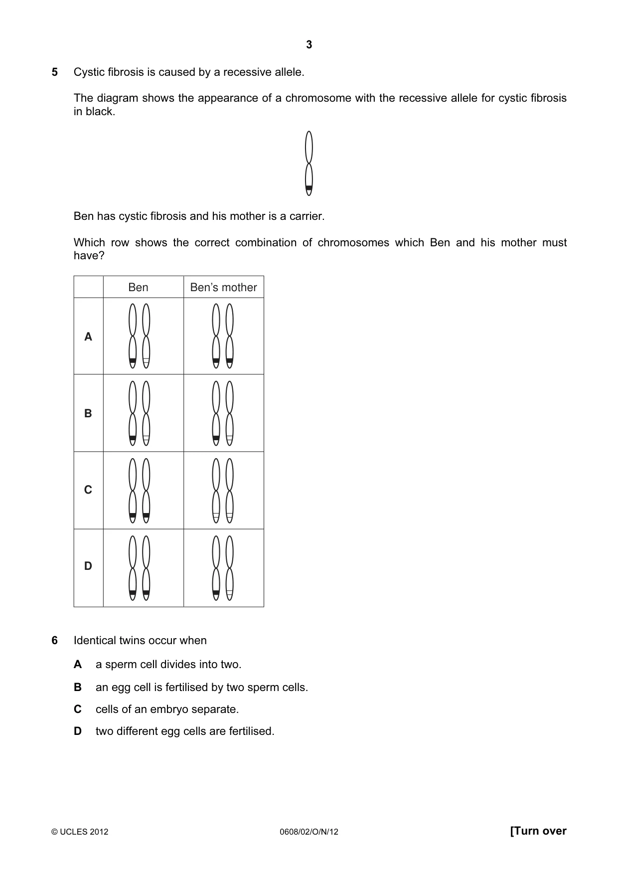 Cambridge IGCSE Twenty-First Century Science 0608 2012 Oct/Nov Paper 2 · Variant 1 question paper, page 3 of 16