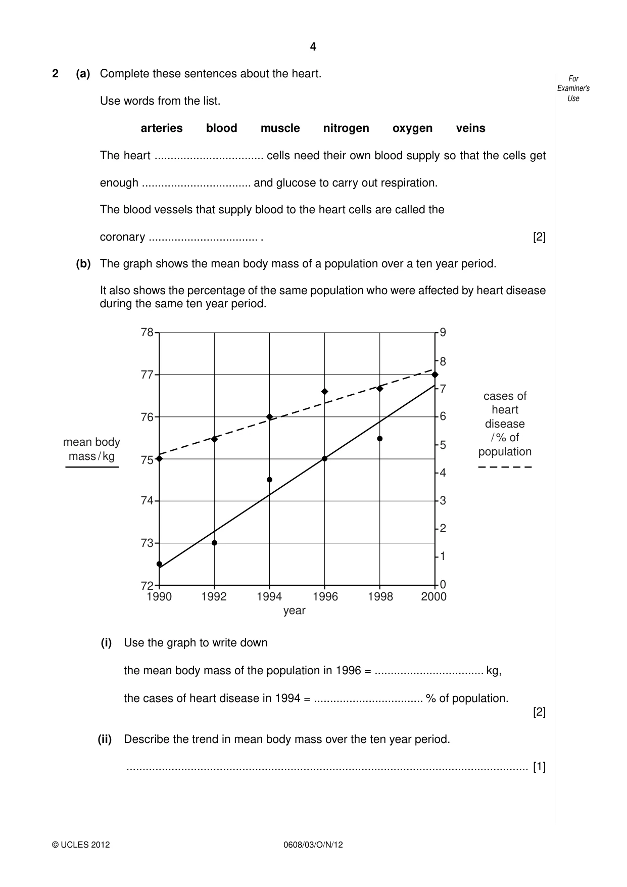 Cambridge IGCSE Twenty-First Century Science 0608 2012 Oct/Nov Paper 3 · Variant 1 question paper, page 4 of 16