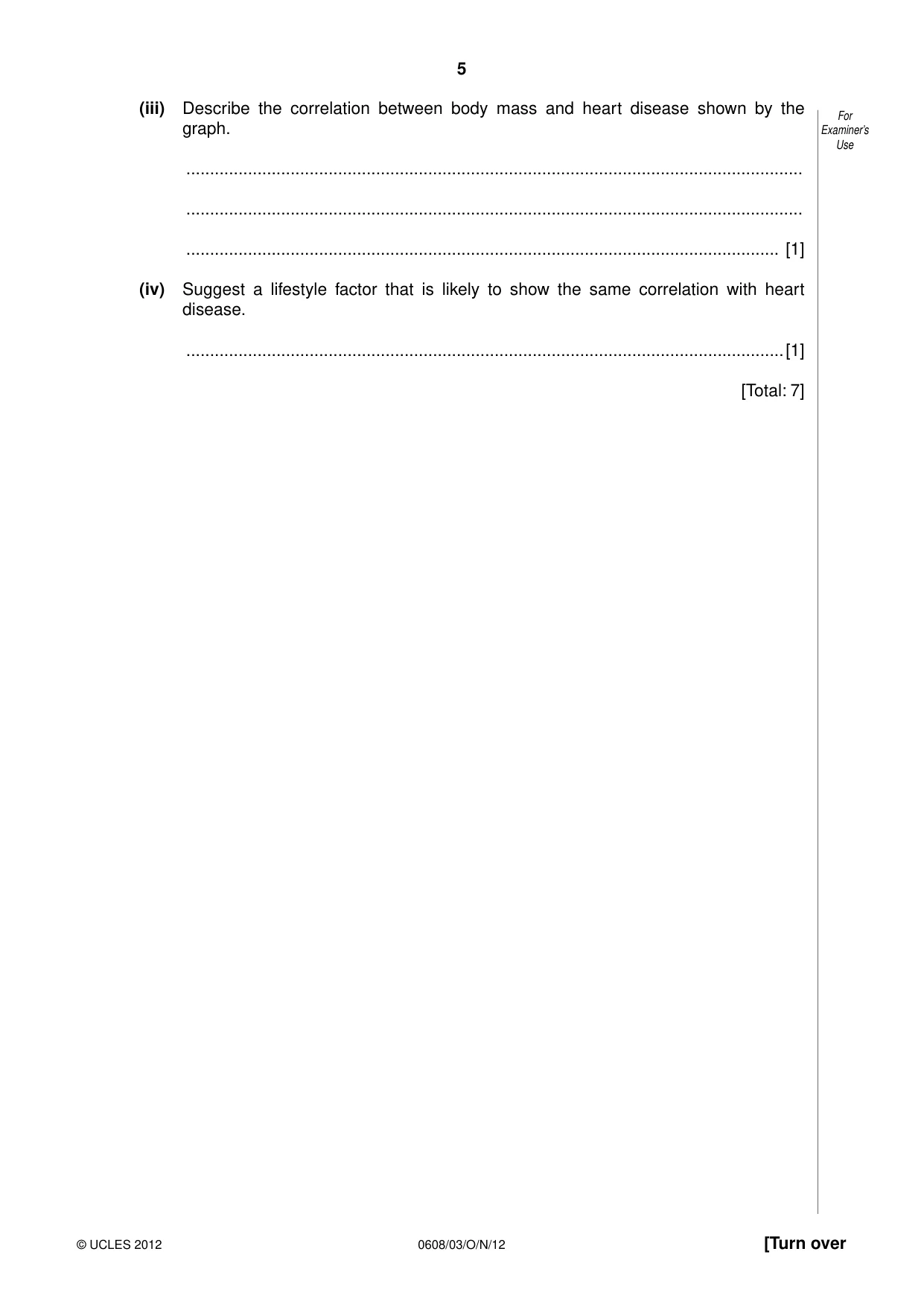 Cambridge IGCSE Twenty-First Century Science 0608 2012 Oct/Nov Paper 3 · Variant 1 question paper, page 5 of 16