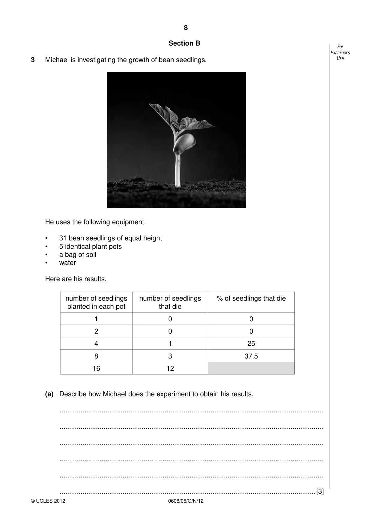 Cambridge IGCSE Twenty-First Century Science 0608 2012 Oct/Nov Paper 5 · Variant 1 question paper, page 8 of 16