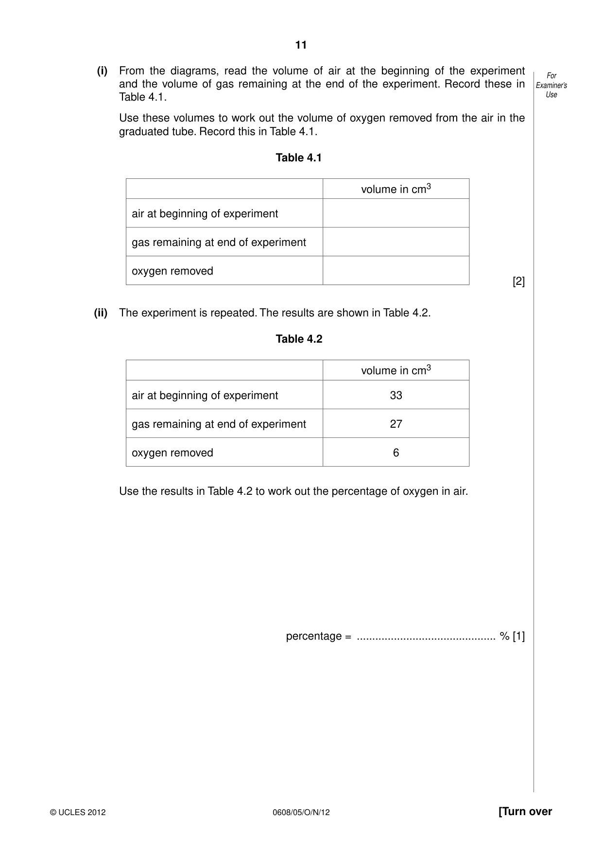 Cambridge IGCSE Twenty-First Century Science 0608 2012 Oct/Nov Paper 5 · Variant 1 question paper, page 11 of 16