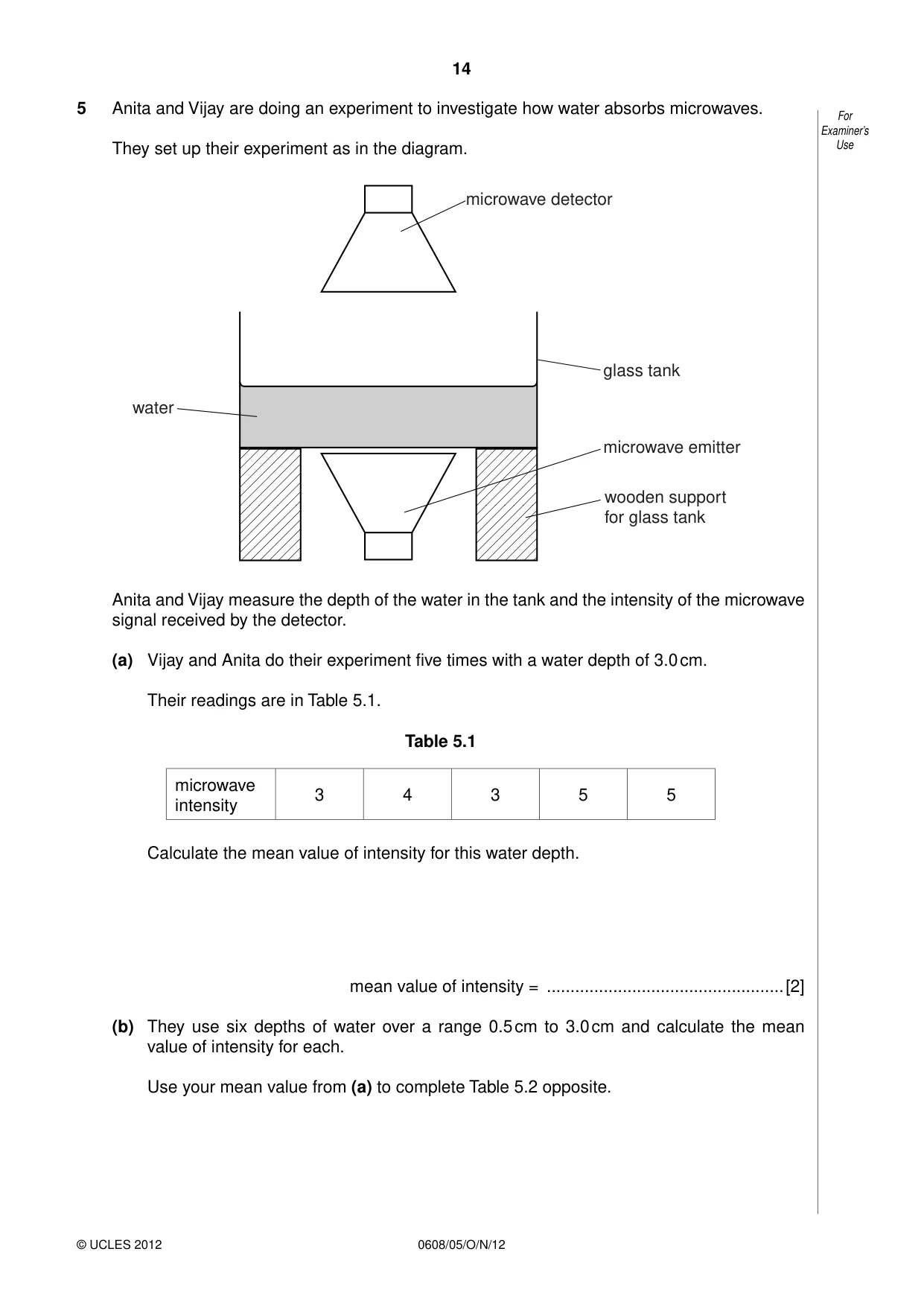 Cambridge IGCSE Twenty-First Century Science 0608 2012 Oct/Nov Paper 5 · Variant 1 question paper, page 14 of 16