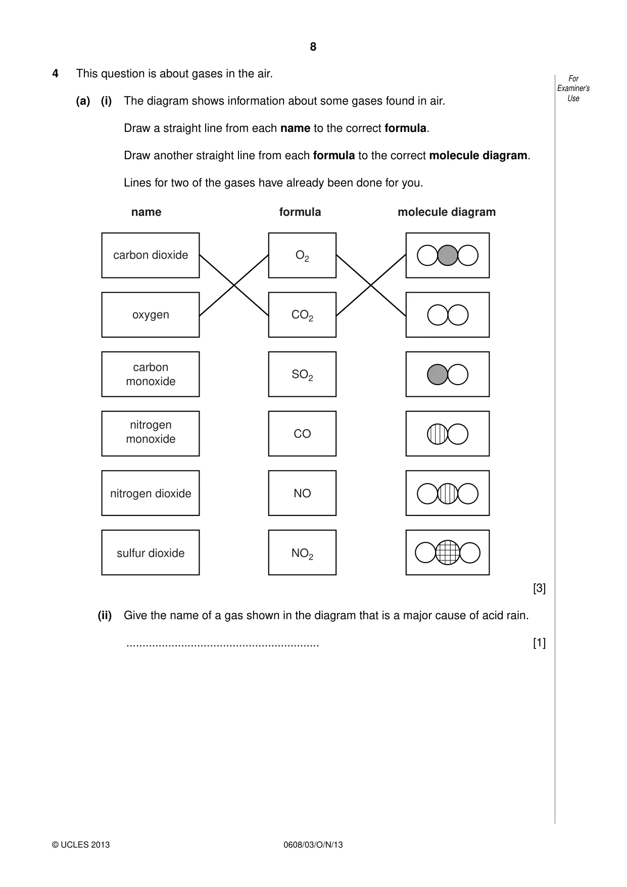 Cambridge IGCSE Twenty-First Century Science 0608 2013 Oct/Nov Paper 3 · Variant 1 question paper, page 8 of 16