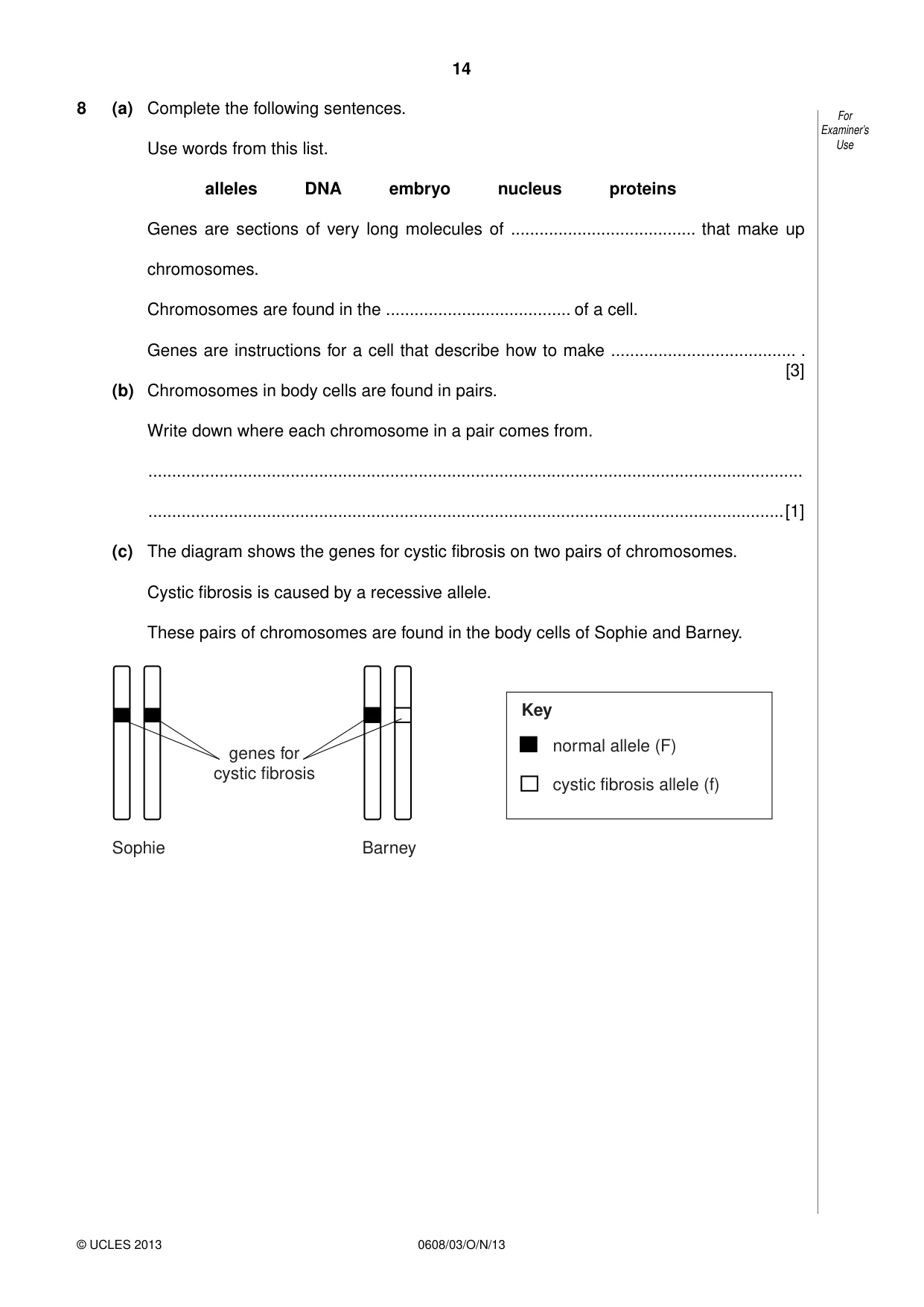 Cambridge IGCSE Twenty-First Century Science 0608 2013 Oct/Nov Paper 3 · Variant 1 question paper, page 14 of 16