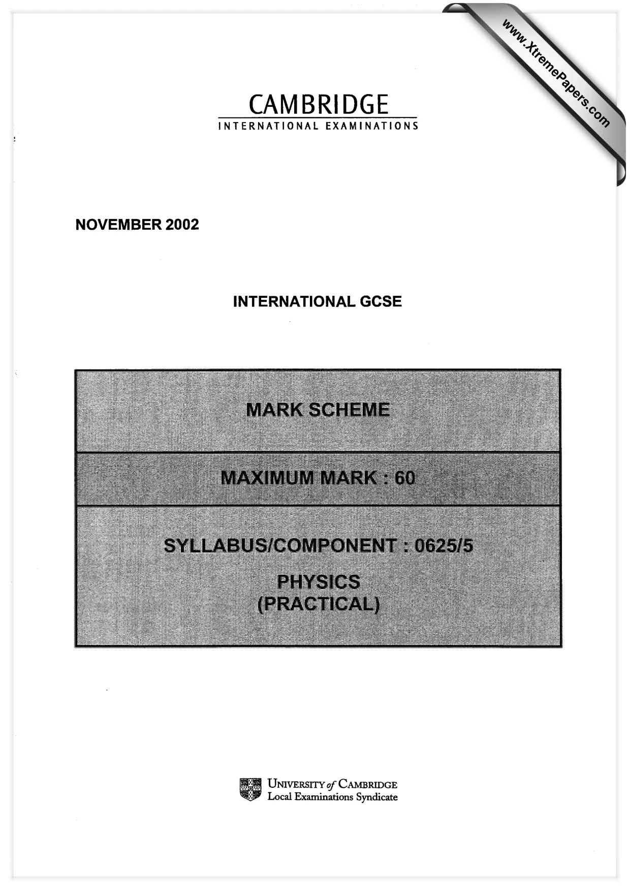 Mark scheme, page 1 of 3