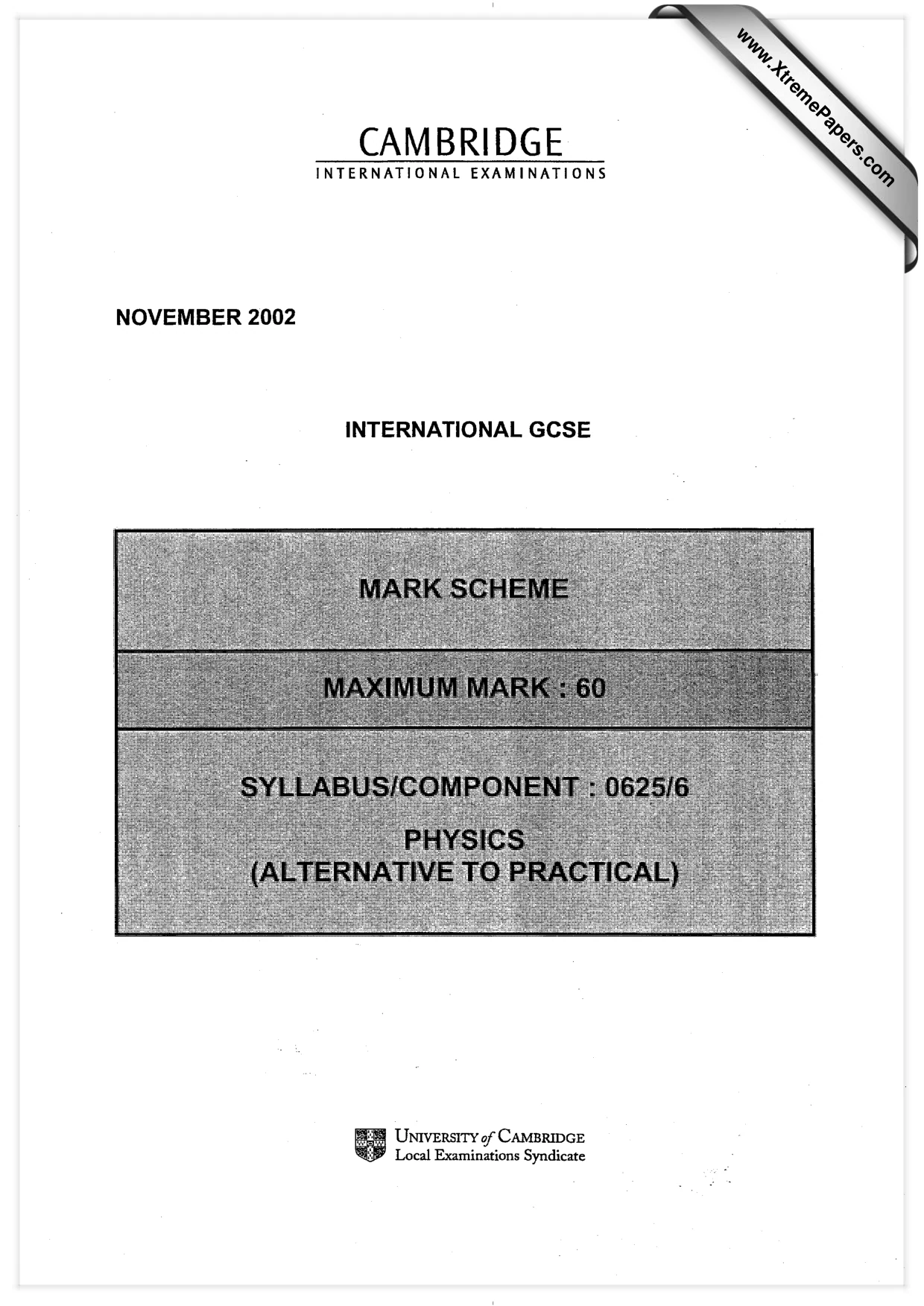 Mark scheme, page 1 of 3