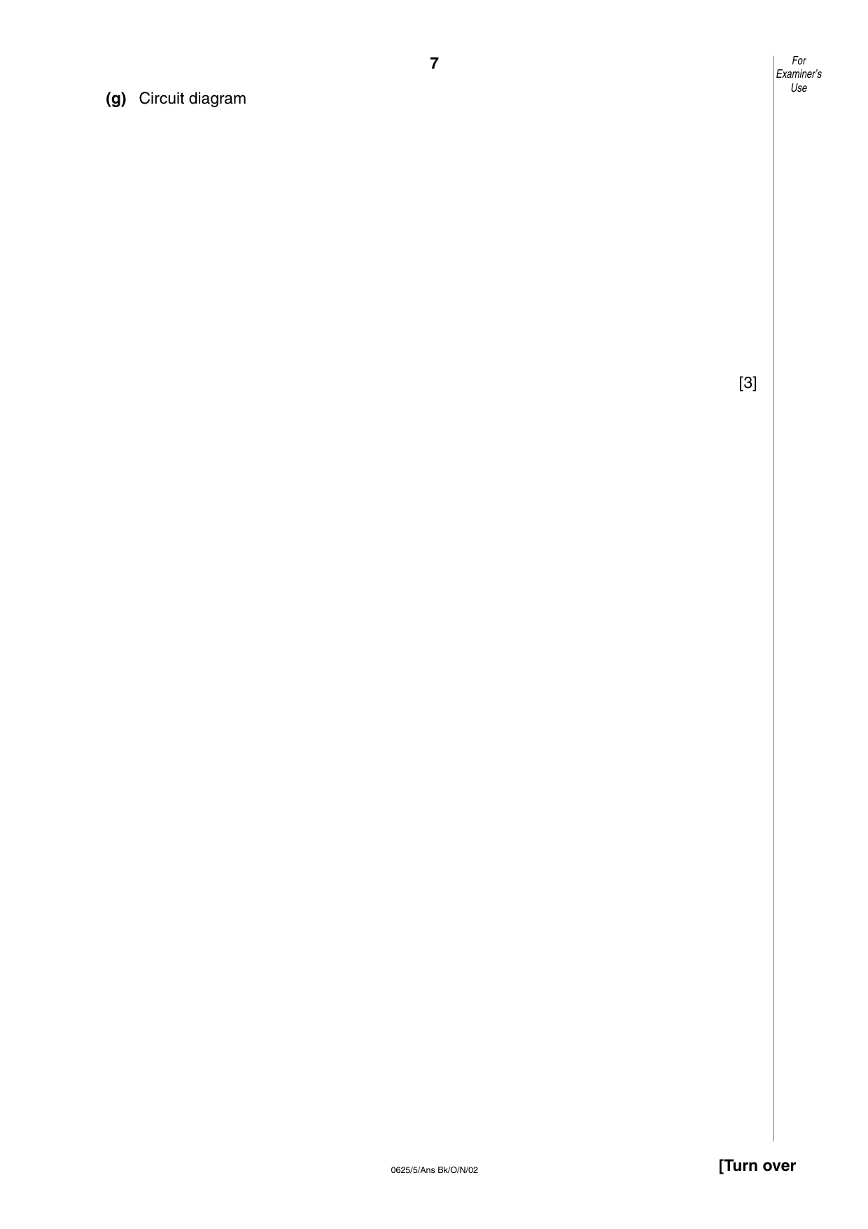 Cambridge IGCSE Physics 0625 2002 Oct/Nov Paper 5 · Variant 1 question paper, page 15 of 16