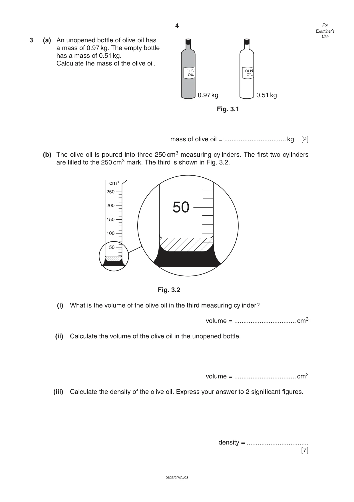 Cambridge IGCSE Physics 0625 2003 May/June Paper 2 · Variant 1 question paper, page 4 of 16