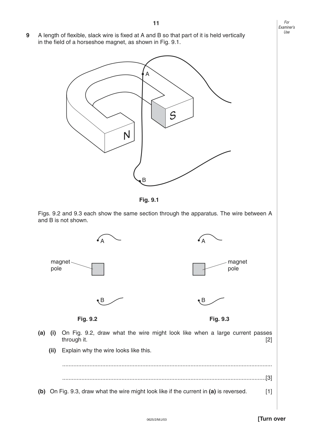 Cambridge IGCSE Physics 0625 2003 May/June Paper 2 · Variant 1 question paper, page 11 of 16