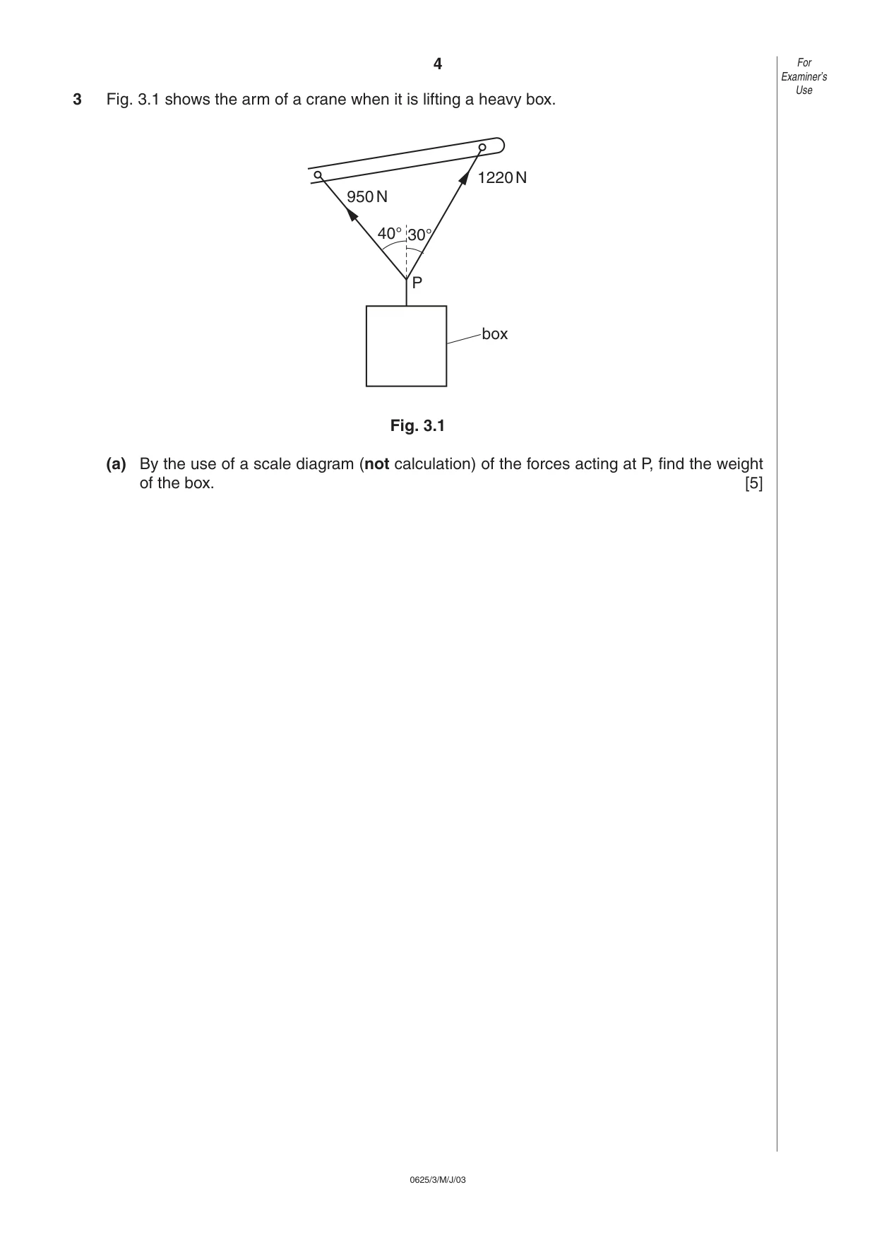 Cambridge IGCSE Physics 0625 2003 May/June Paper 3 · Variant 1 question paper, page 4 of 12
