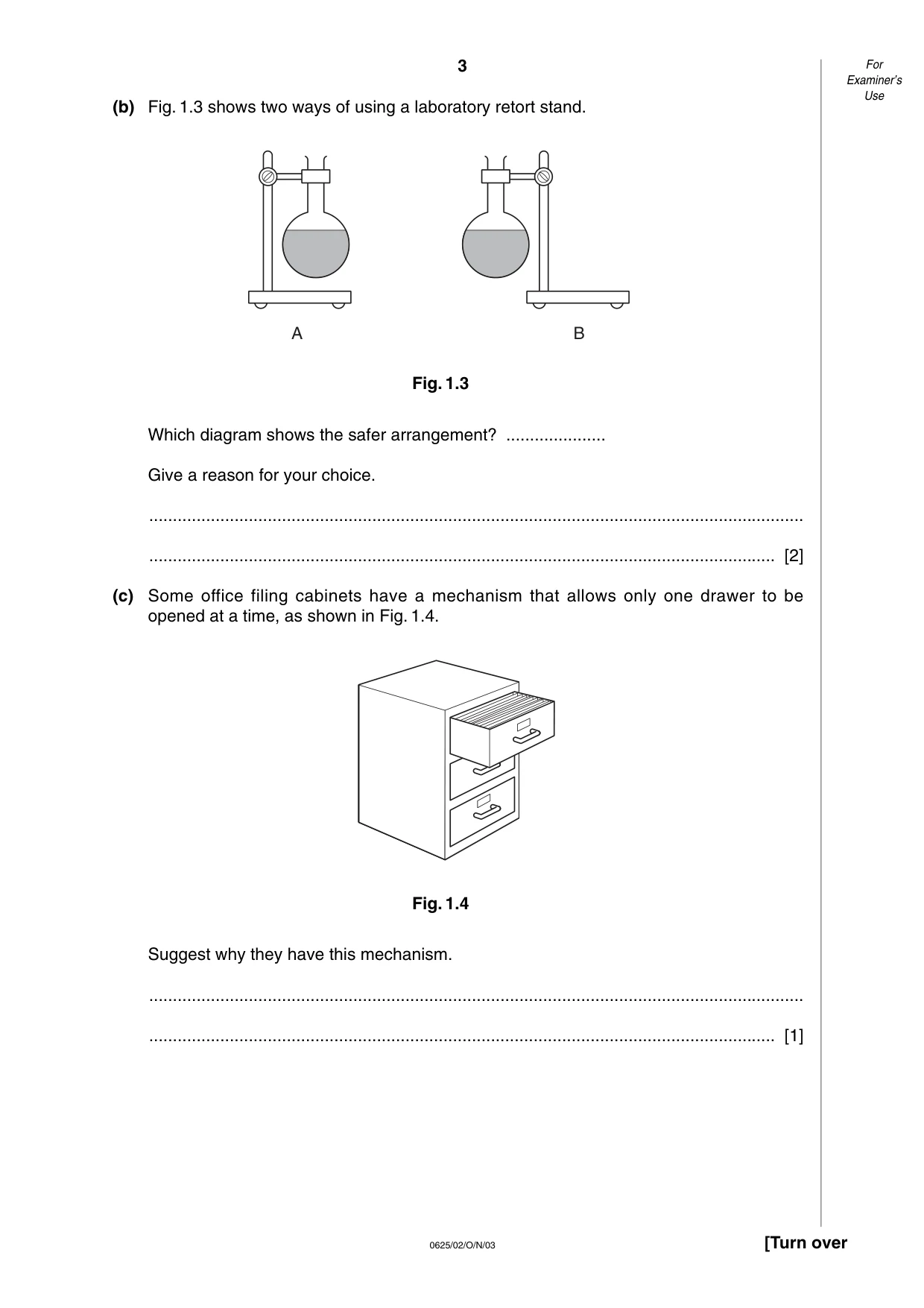 Cambridge IGCSE Physics 0625 2003 Oct/Nov Paper 2 · Variant 1 question paper, page 3 of 16