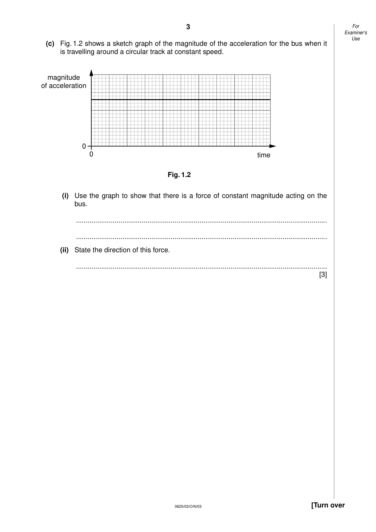 Cambridge IGCSE Physics 0625 2003 Oct/Nov Paper 3 · Variant 1 question paper, page 3 of 16