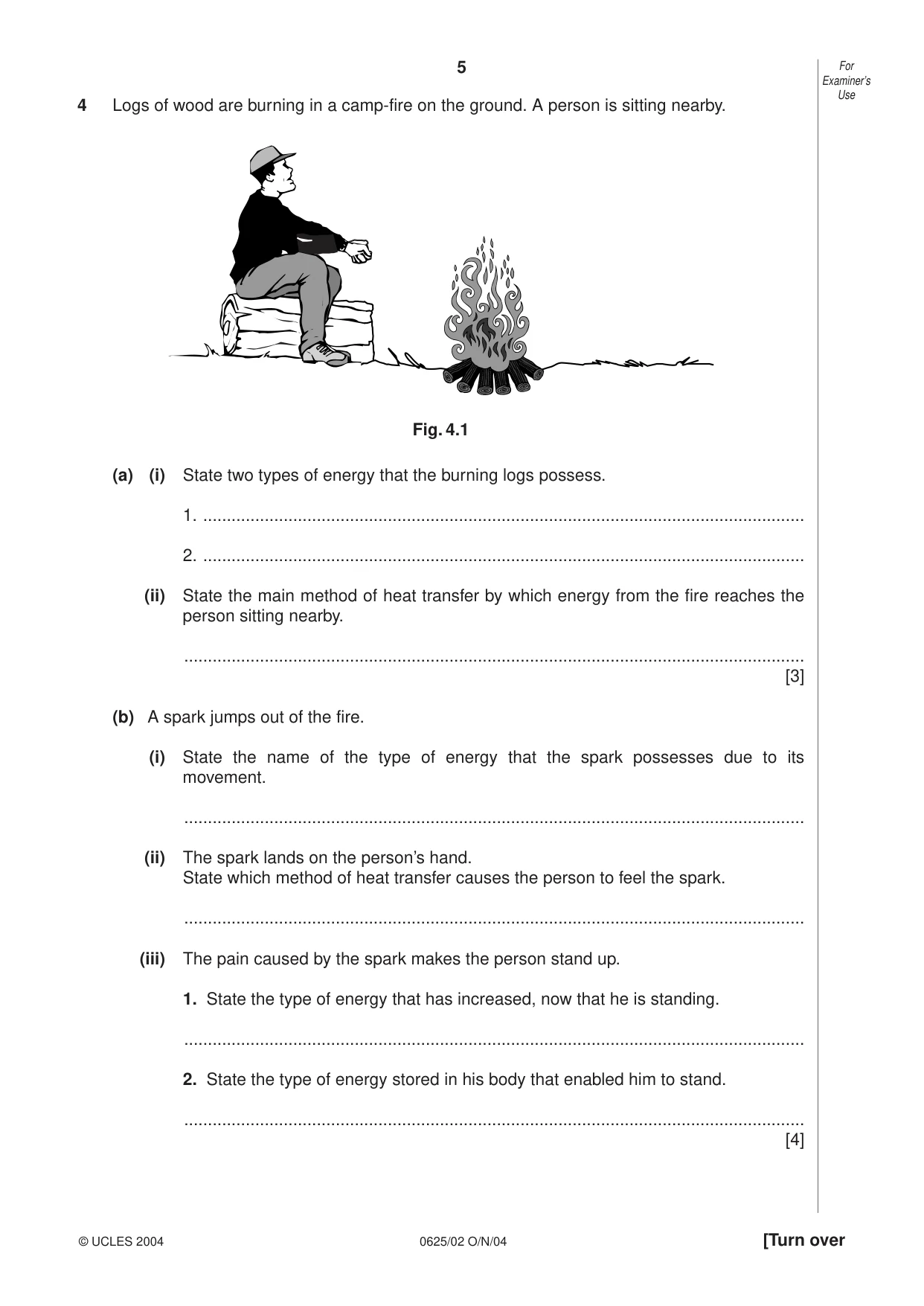 Cambridge IGCSE Physics 0625 2004 Oct/Nov Paper 2 · Variant 1 question paper, page 5 of 16