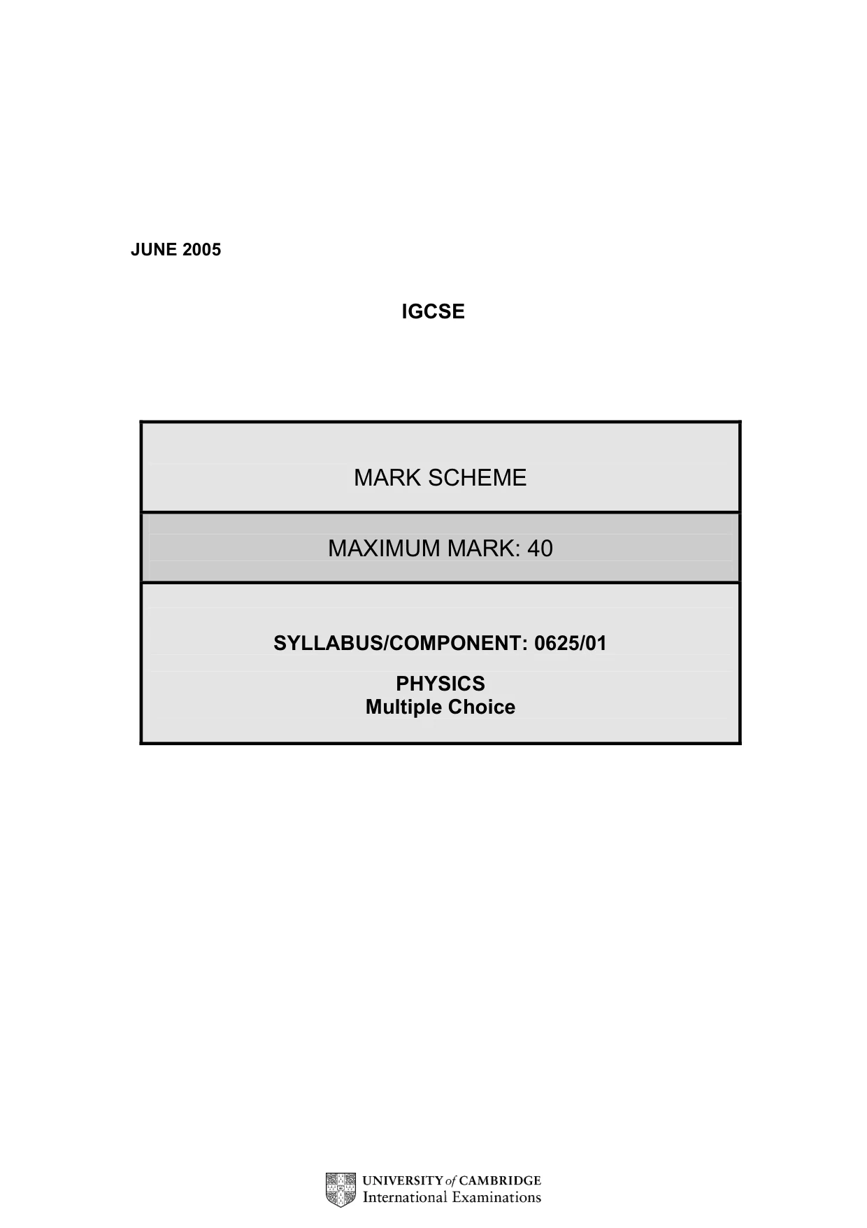 Mark scheme, page 3 of 4
