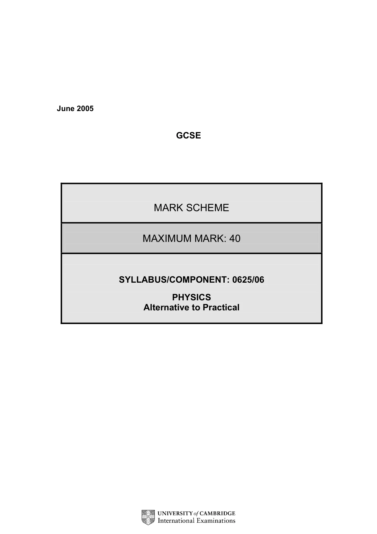 Mark scheme, page 3 of 5