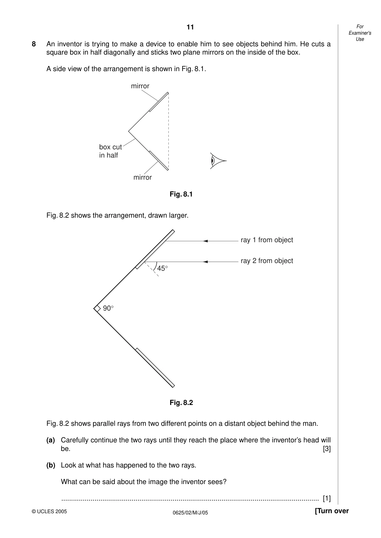 Cambridge IGCSE Physics 0625 2005 May/June Paper 2 · Variant 1 question paper, page 11 of 16