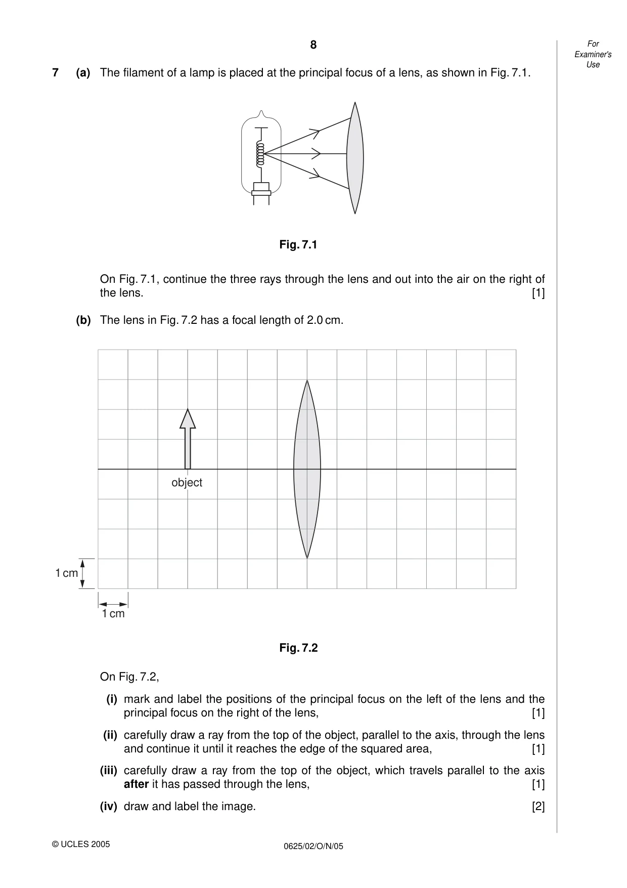 Cambridge IGCSE Physics 0625 2005 Oct/Nov Paper 2 · Variant 1 question paper, page 8 of 16