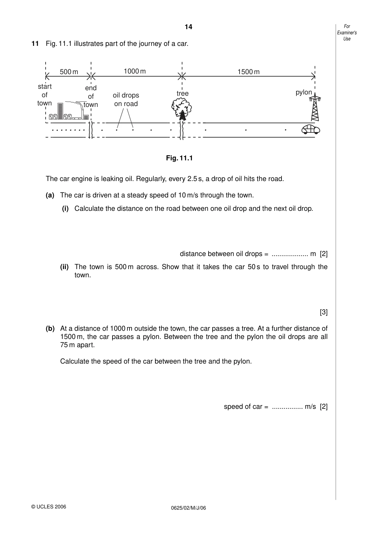 Cambridge IGCSE Physics 0625 2006 May/June Paper 2 · Variant 1 question paper, page 14 of 16