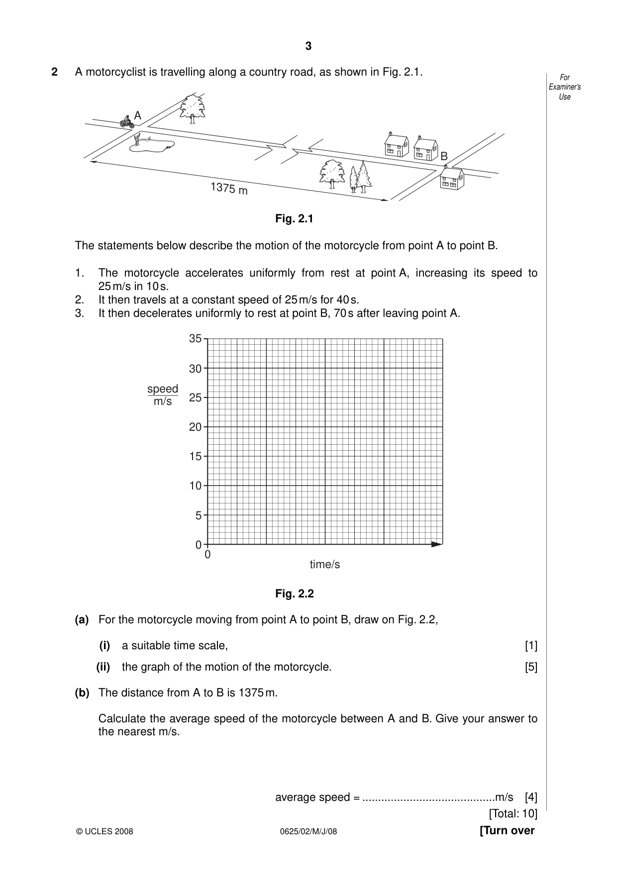 Cambridge IGCSE Physics 0625 2008 May/June Paper 2 · Variant 1 question paper, page 3 of 16