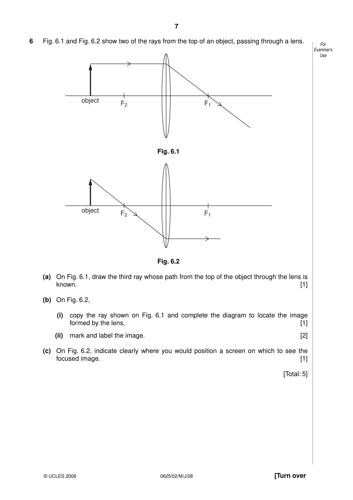 Cambridge IGCSE Physics 0625 2008 May/June Paper 2 · Variant 1 question paper, page 7 of 16