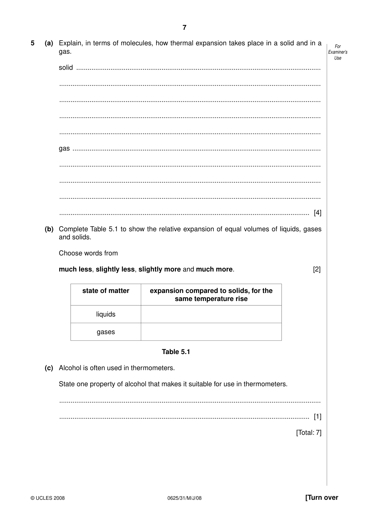 Cambridge IGCSE Physics 0625 2008 May/June Paper 3 · Variant 1 question paper, page 8 of 33