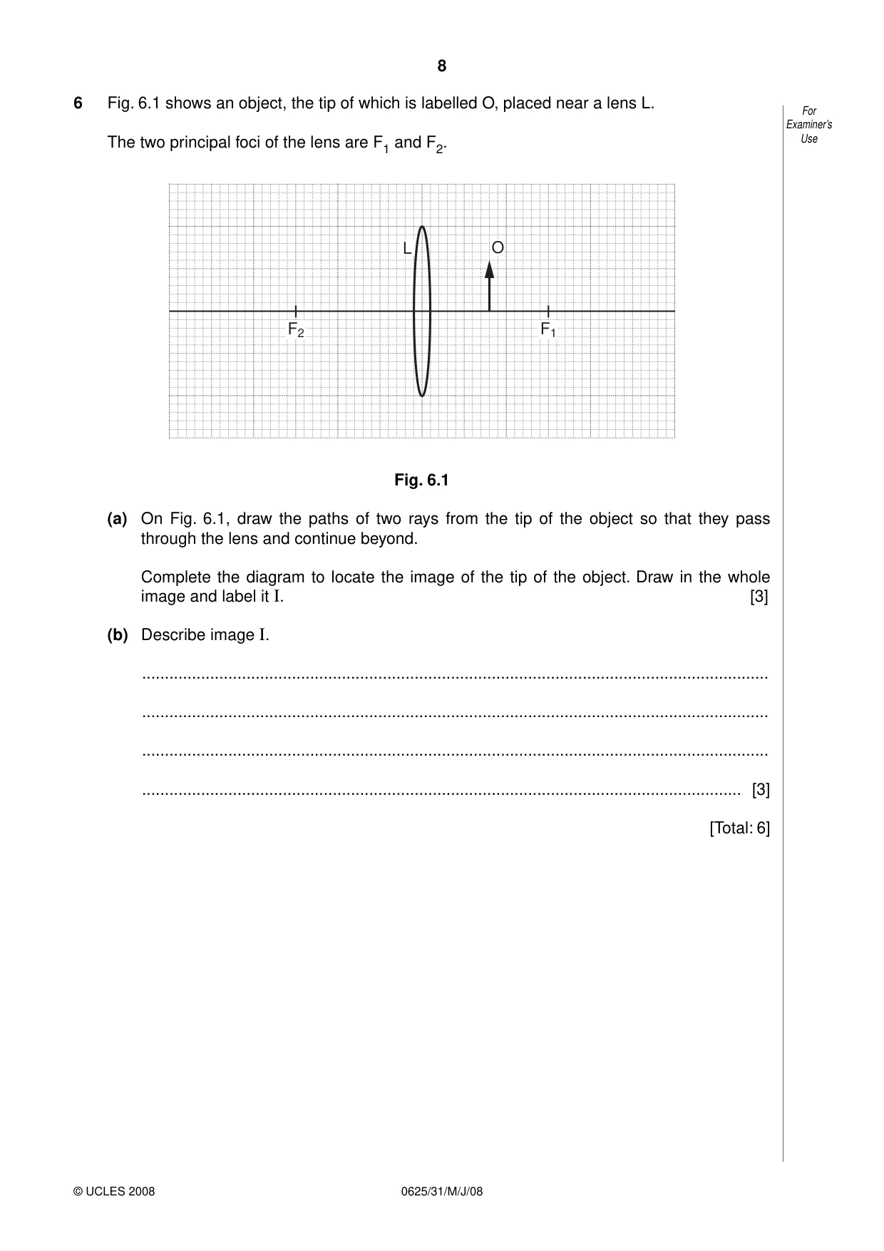 Cambridge IGCSE Physics 0625 2008 May/June Paper 3 · Variant 1 question paper, page 9 of 33