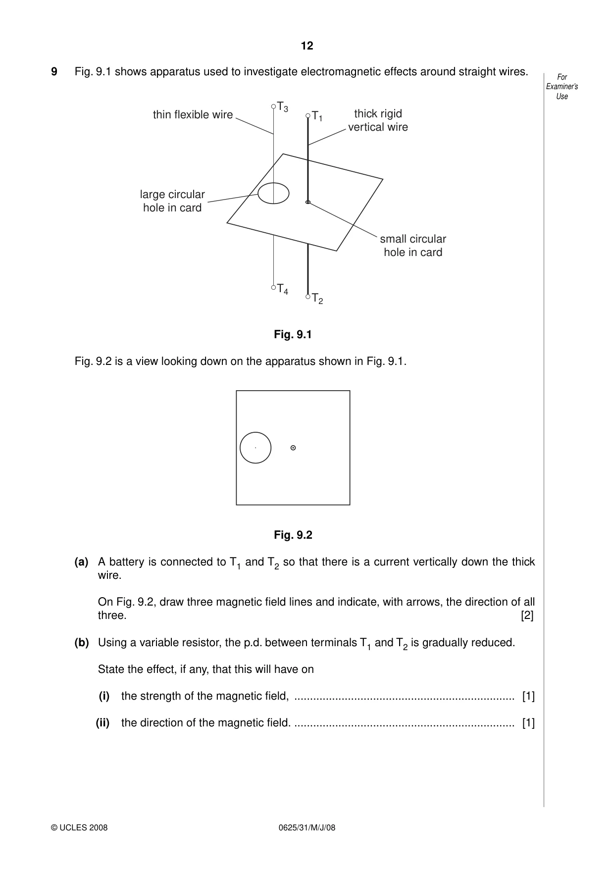 Cambridge IGCSE Physics 0625 2008 May/June Paper 3 · Variant 1 question paper, page 13 of 33
