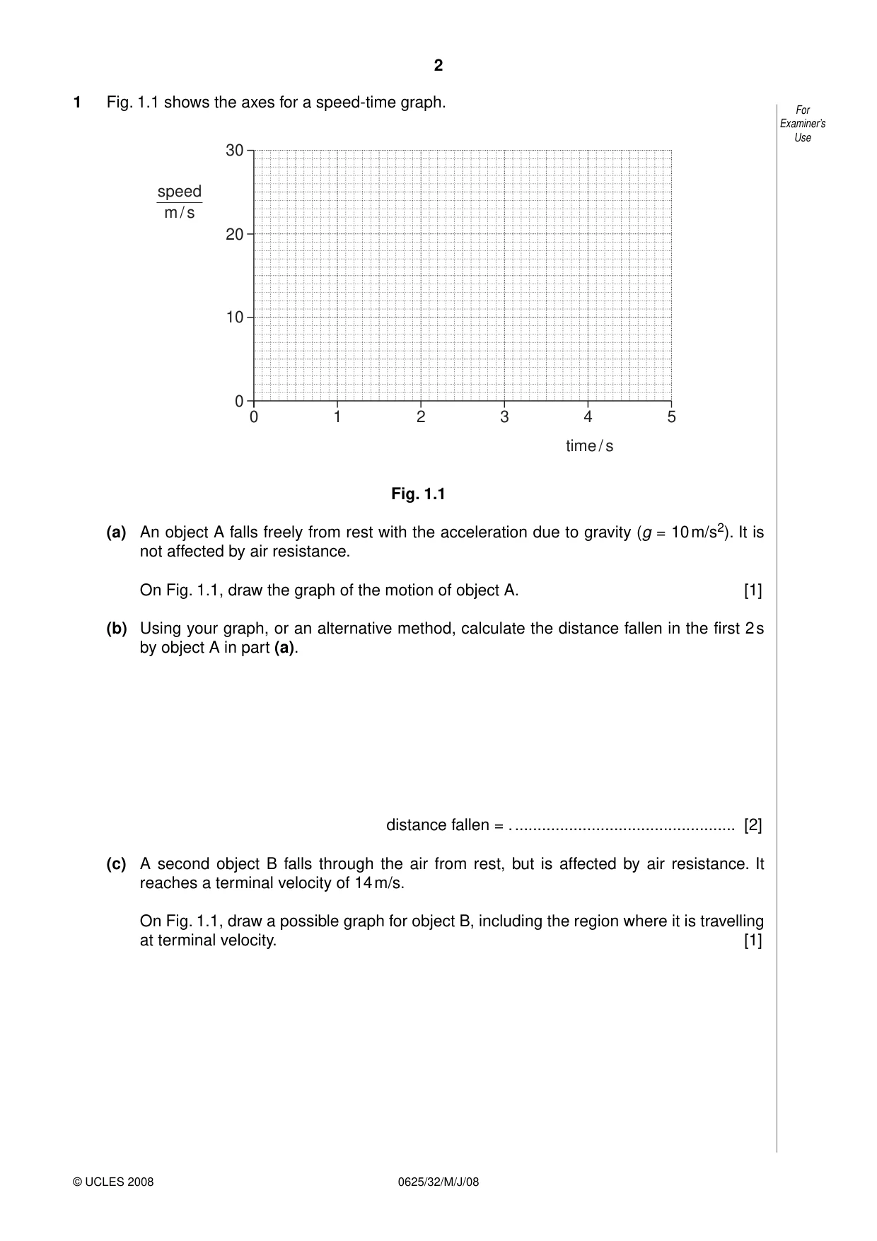 Cambridge IGCSE Physics 0625 2008 May/June Paper 3 · Variant 1 question paper, page 19 of 33