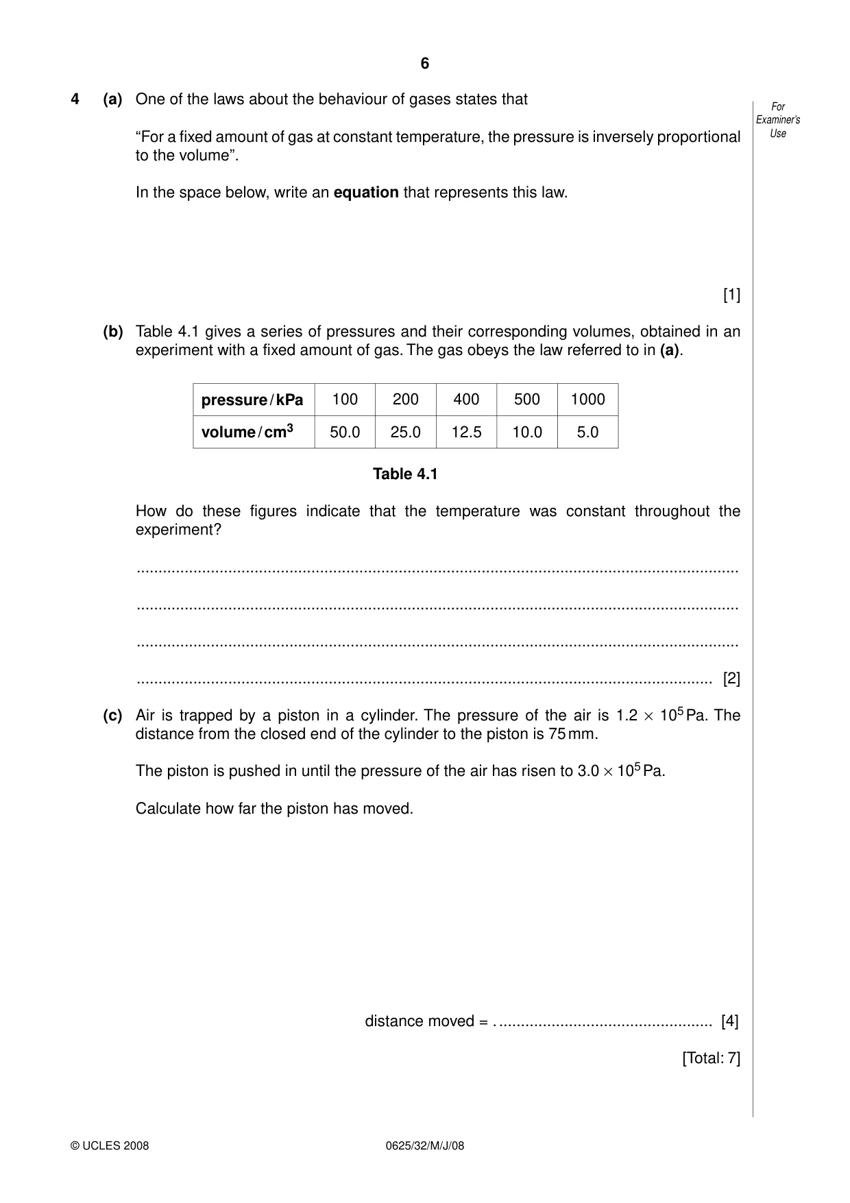 Cambridge IGCSE Physics 0625 2008 May/June Paper 3 · Variant 1 question paper, page 23 of 33