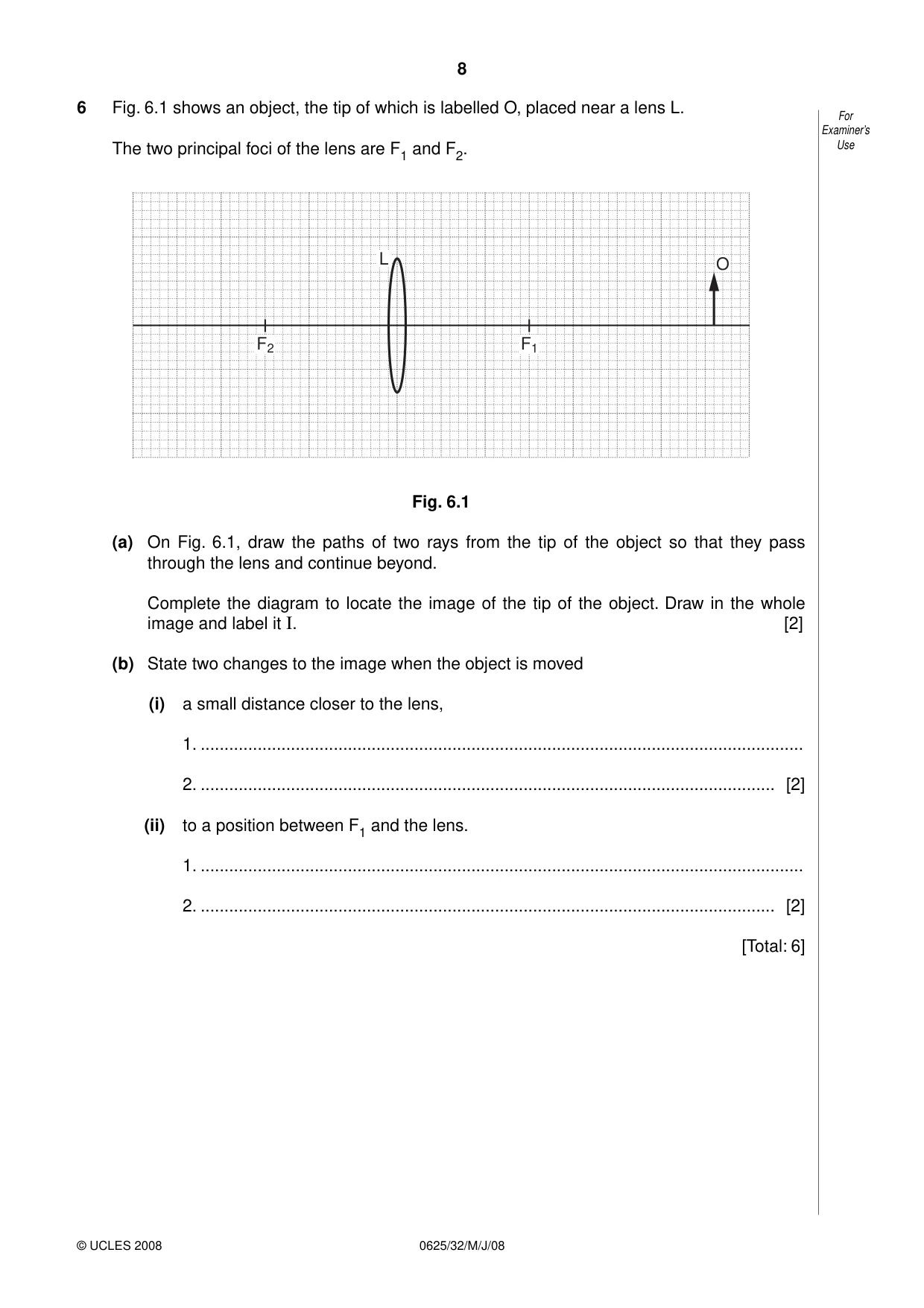 Cambridge IGCSE Physics 0625 2008 May/June Paper 3 · Variant 1 question paper, page 25 of 33