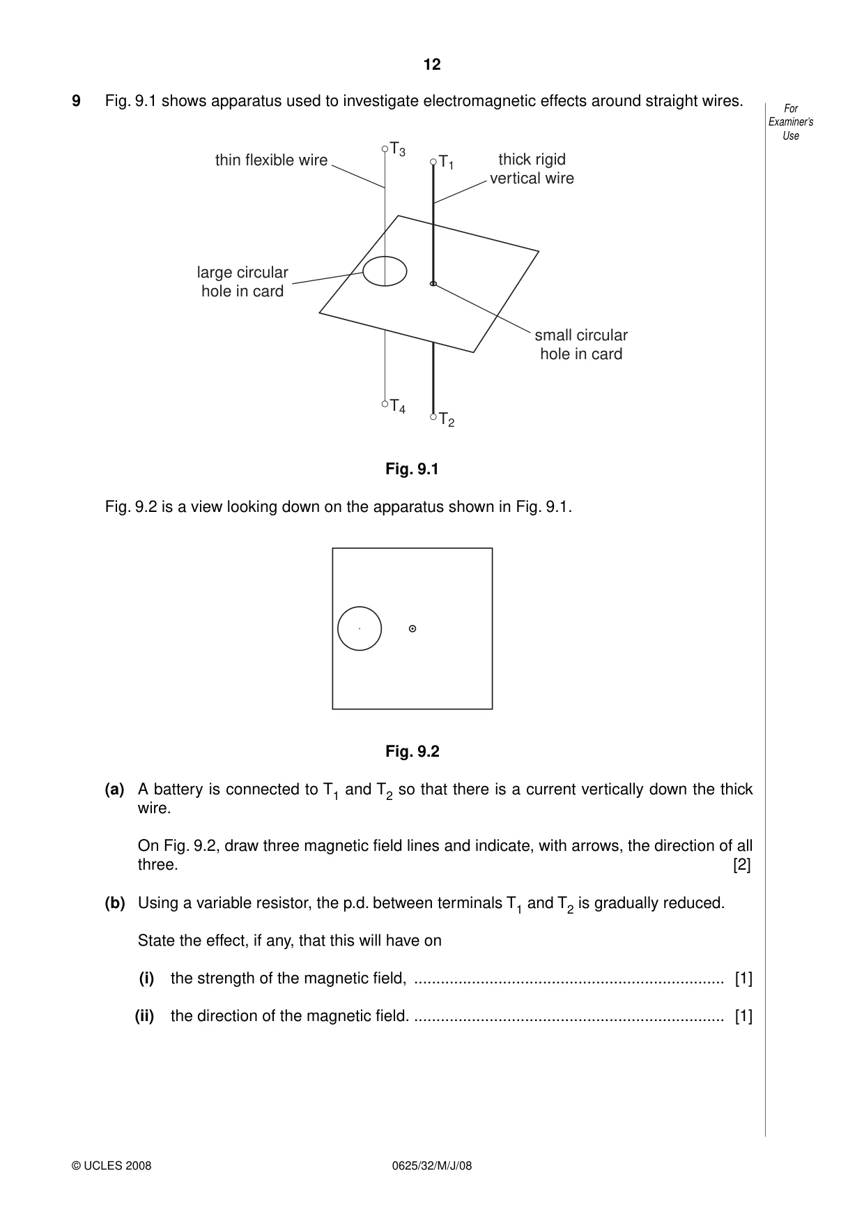Cambridge IGCSE Physics 0625 2008 May/June Paper 3 · Variant 1 question paper, page 29 of 33