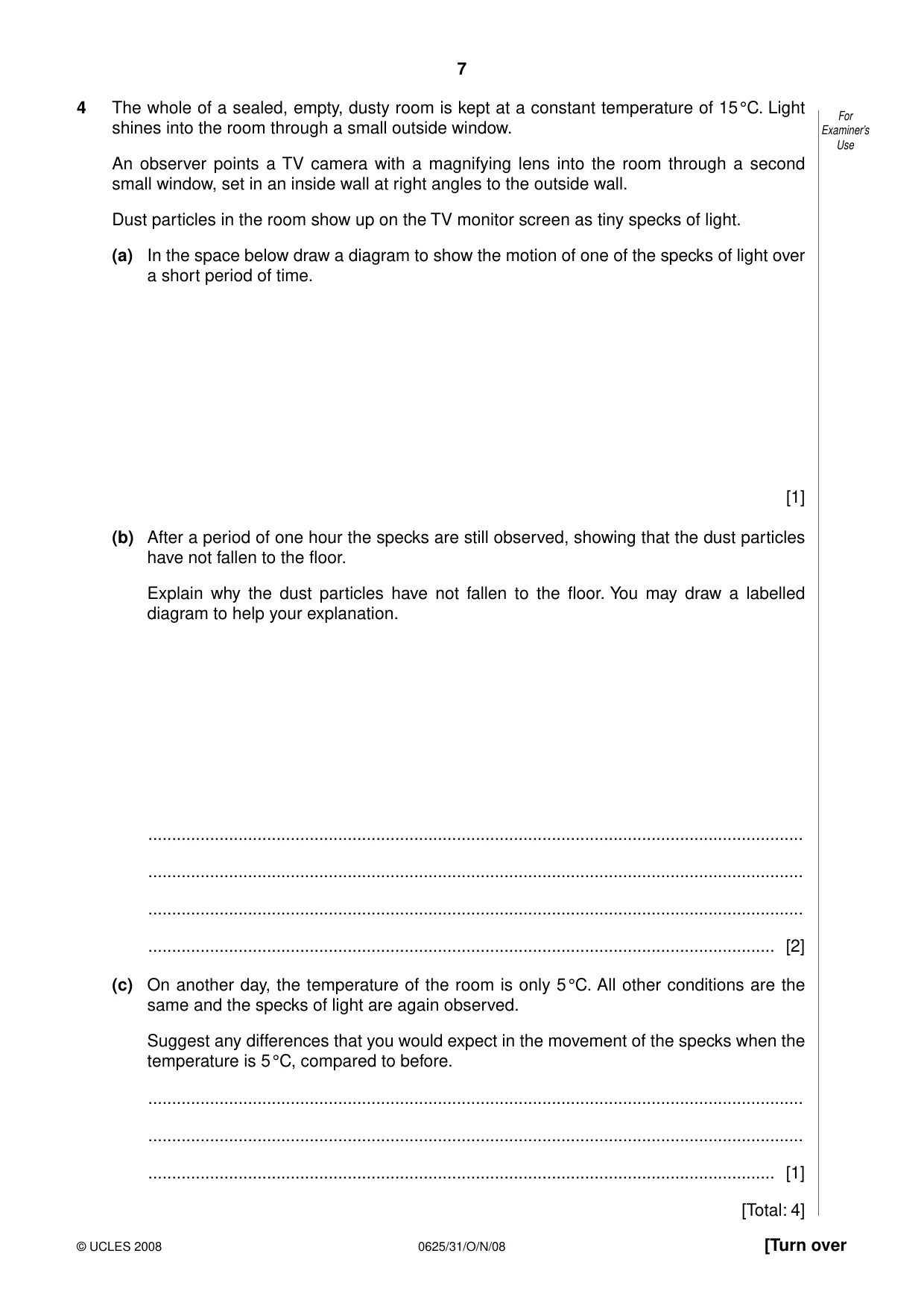 Cambridge IGCSE Physics 0625 2008 Oct/Nov Paper 3 · Variant 0 question paper, page 8 of 33