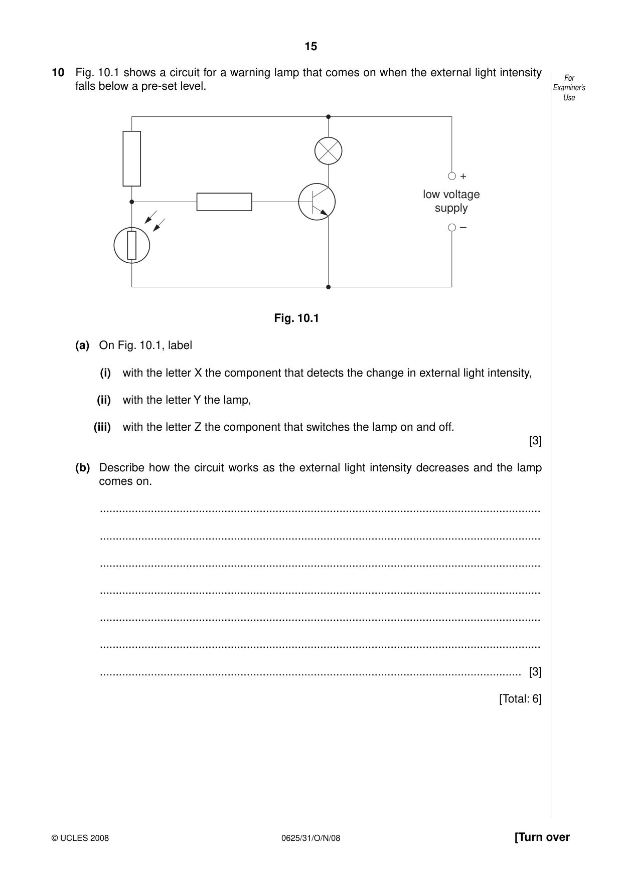 Cambridge IGCSE Physics 0625 2008 Oct/Nov Paper 3 · Variant 0 question paper, page 16 of 33