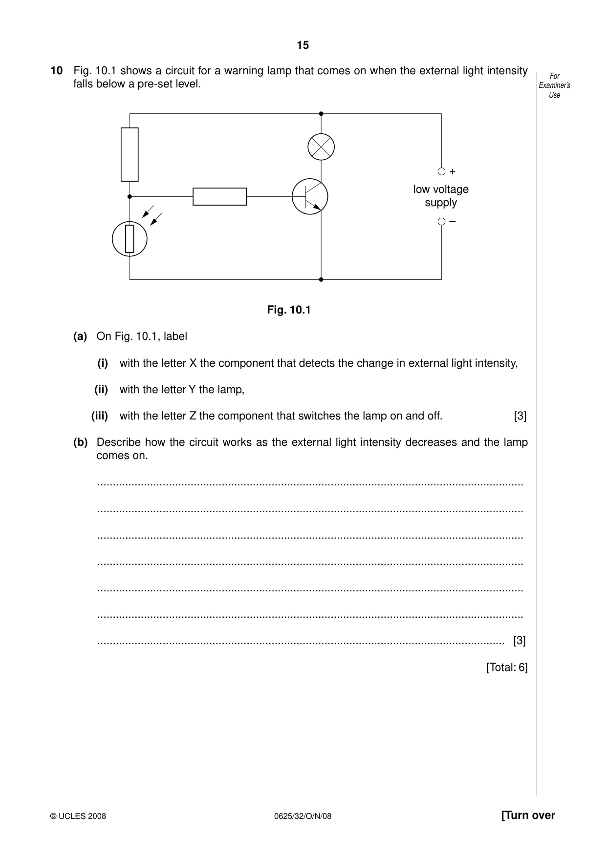 Cambridge IGCSE Physics 0625 2008 Oct/Nov Paper 3 · Variant 0 question paper, page 32 of 33