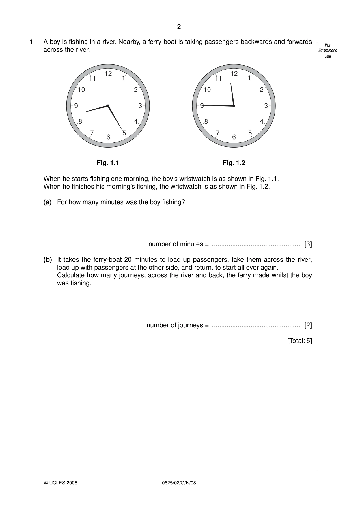 Cambridge IGCSE Physics 0625 2008 Oct/Nov Paper 2 · Variant 1 question paper, page 2 of 16