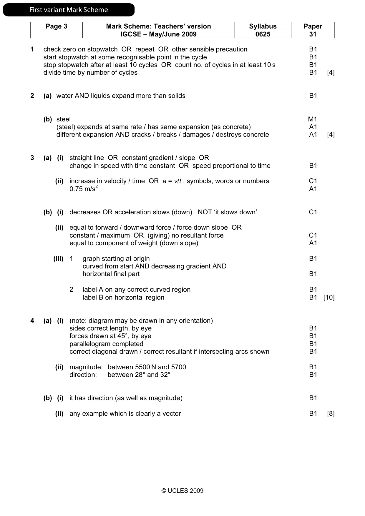 Mark scheme, page 4 of 13
