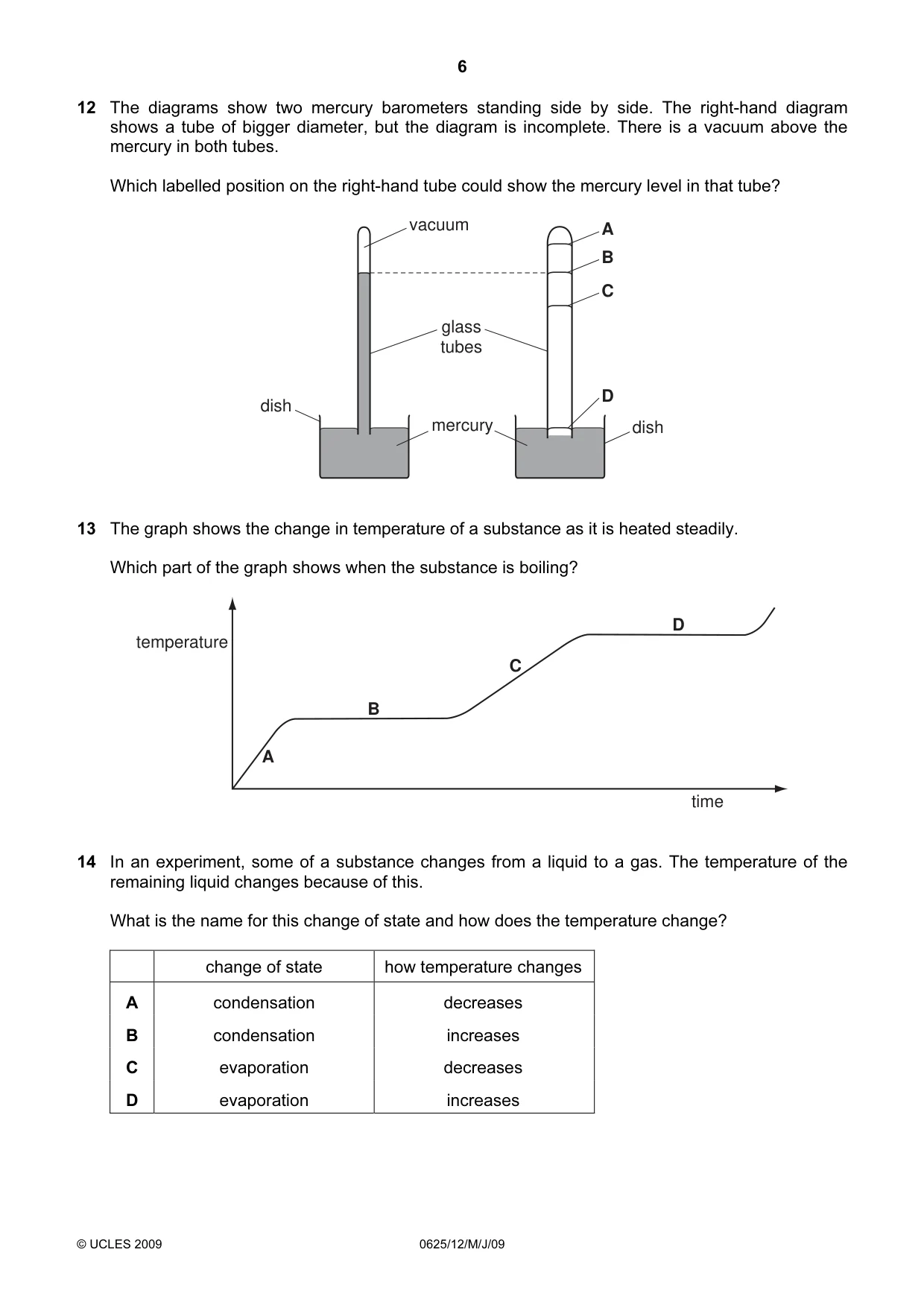 Cambridge IGCSE Physics 0625 2009 May/June Paper 1 · Variant 1 question paper, page 27 of 41