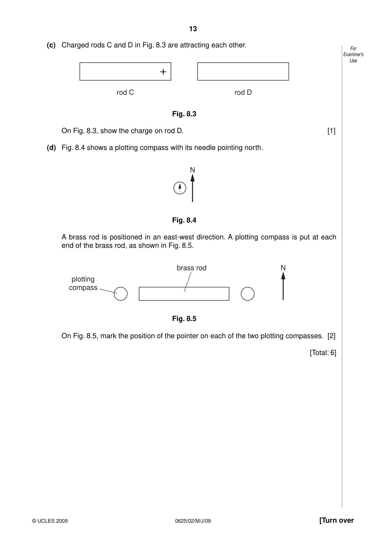 Cambridge IGCSE Physics 0625 2009 May/June Paper 2 · Variant 1 question paper, page 13 of 20