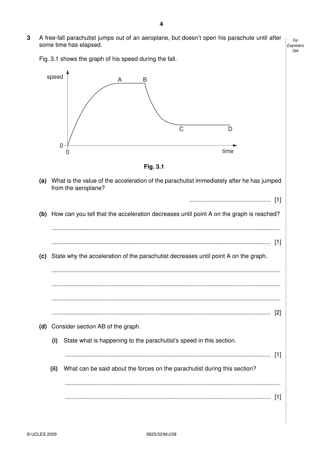 Cambridge IGCSE Physics 0625 2009 May/June Paper 3 · Variant 1 question paper, page 25 of 41