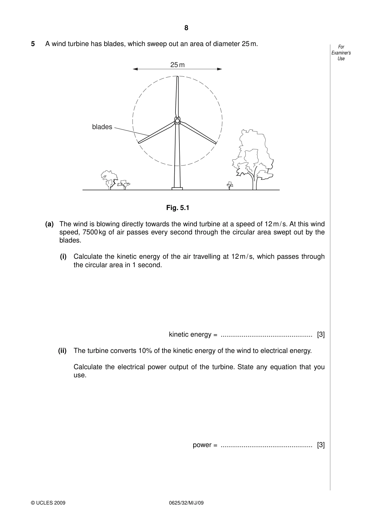 Cambridge IGCSE Physics 0625 2009 May/June Paper 3 · Variant 1 question paper, page 29 of 41