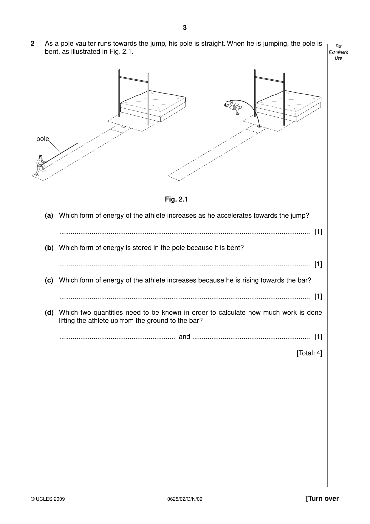 Cambridge IGCSE Physics 0625 2009 Oct/Nov Paper 2 · Variant 1 question paper, page 3 of 20